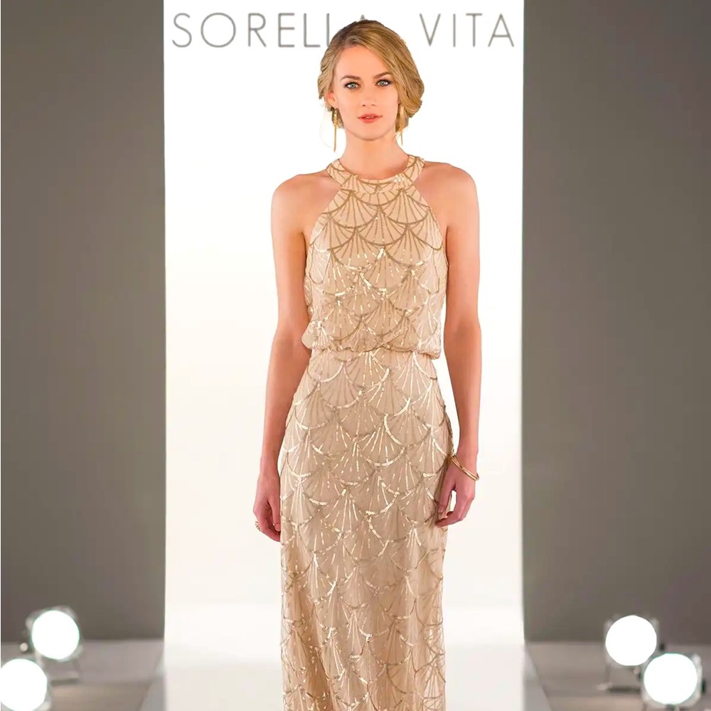 NWT SORELLA VITA Bronze Gown